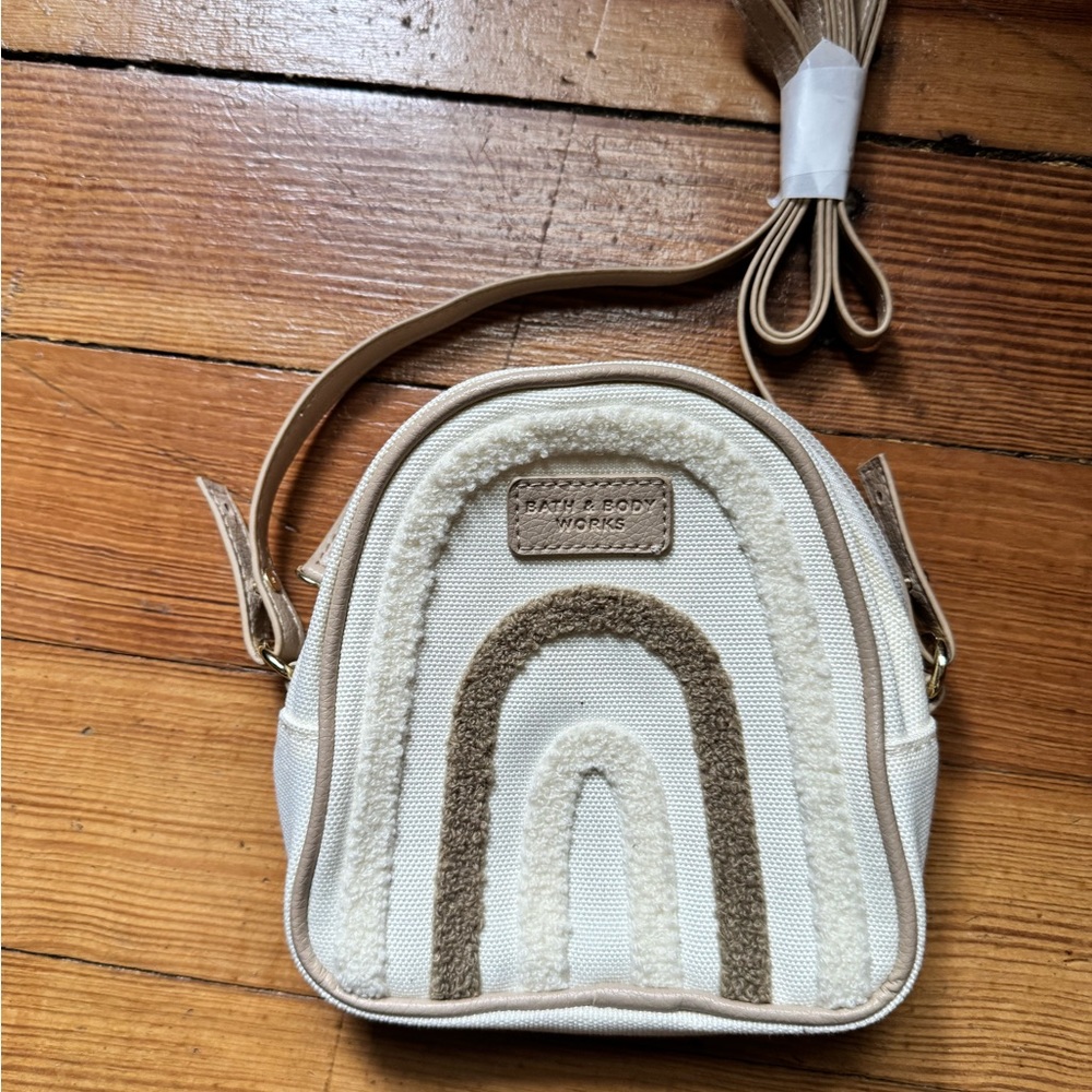 Bath & Body Works Cream and Tan Crossbody Bag